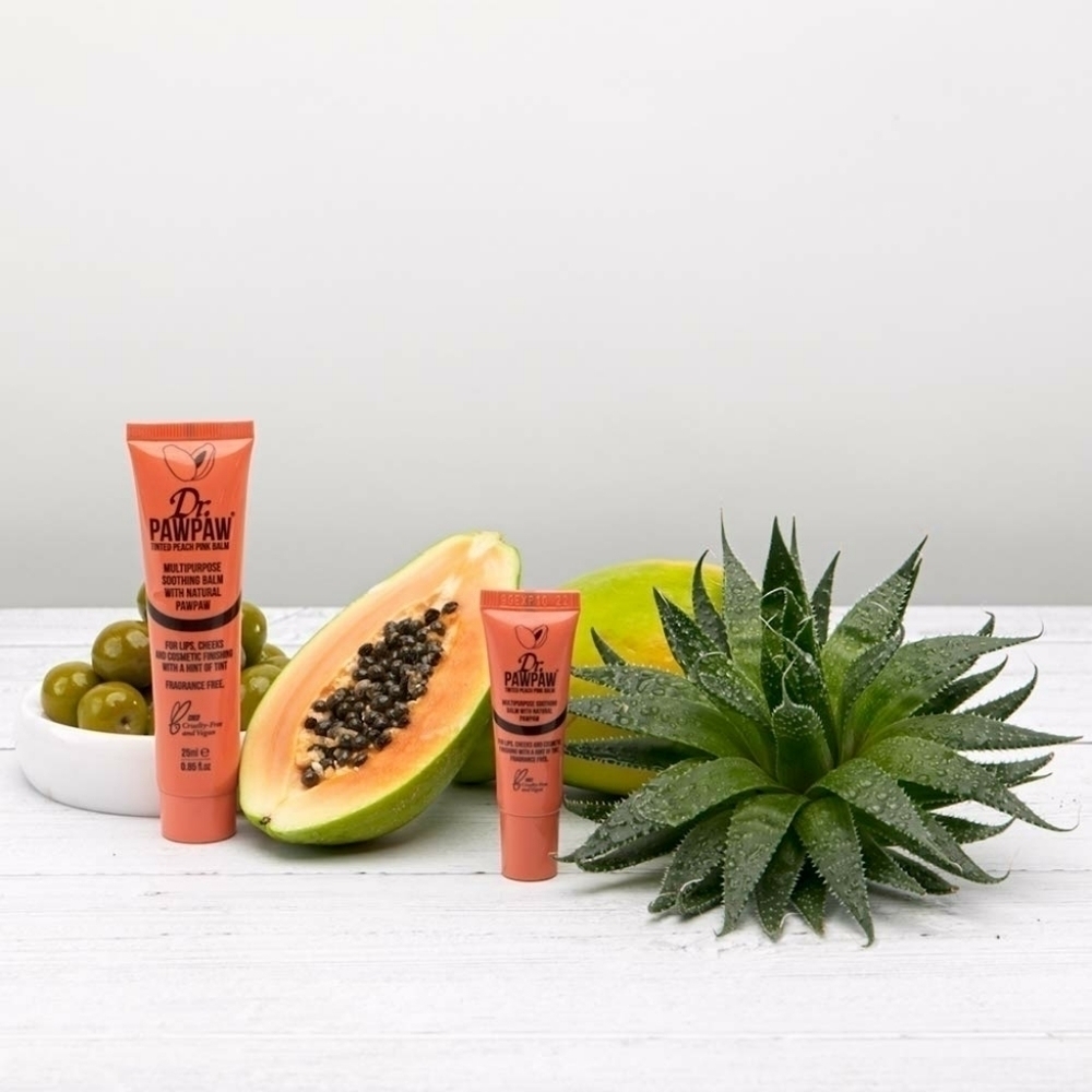 DR PAWPAW Lip Balm Healing Peach Pink New